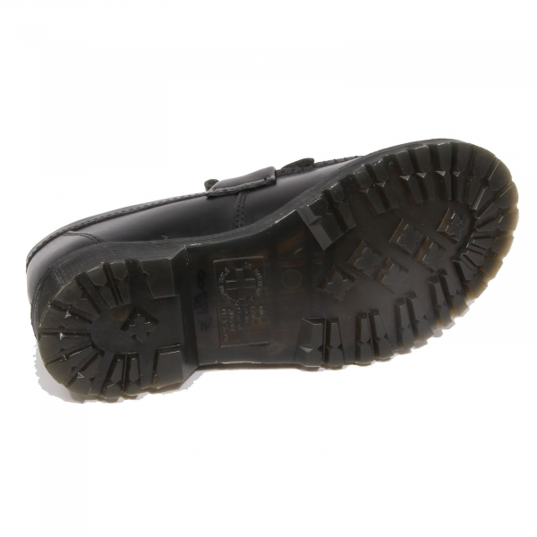 G3536 mocassino donna DR. MARTENS black leather ecofur loafer shoe women