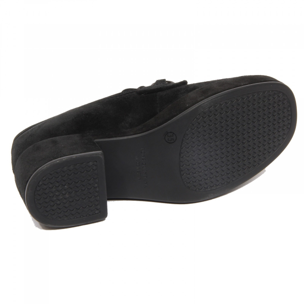 G3688 mocassino donna PONS QUINTANA black suede loafer women