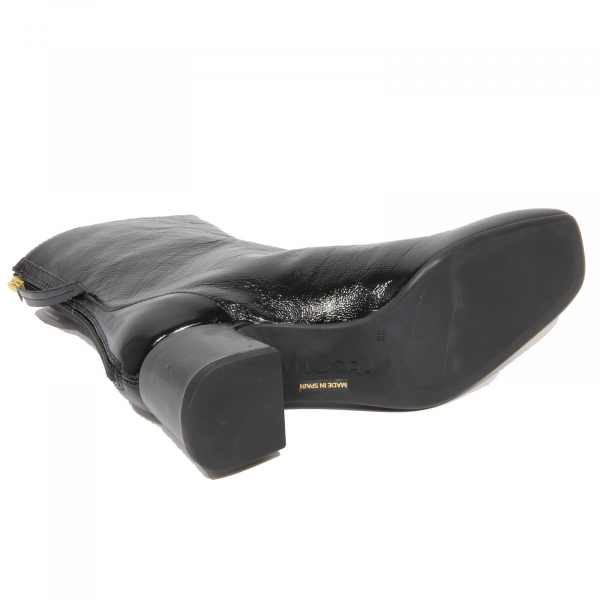 G3724 tronchetto donna UNISA black patent leather ankle boot woman