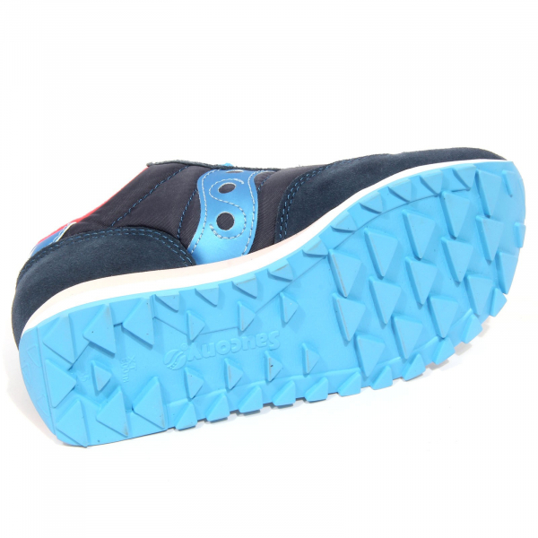 G3794 sneaker donna SAUCONY JAZZ blue suede/fabric shoes women