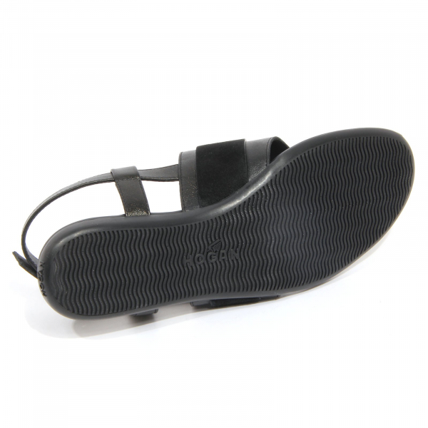 G3846 sandalo infradito donna HOGAN black leather/suede sandal women
