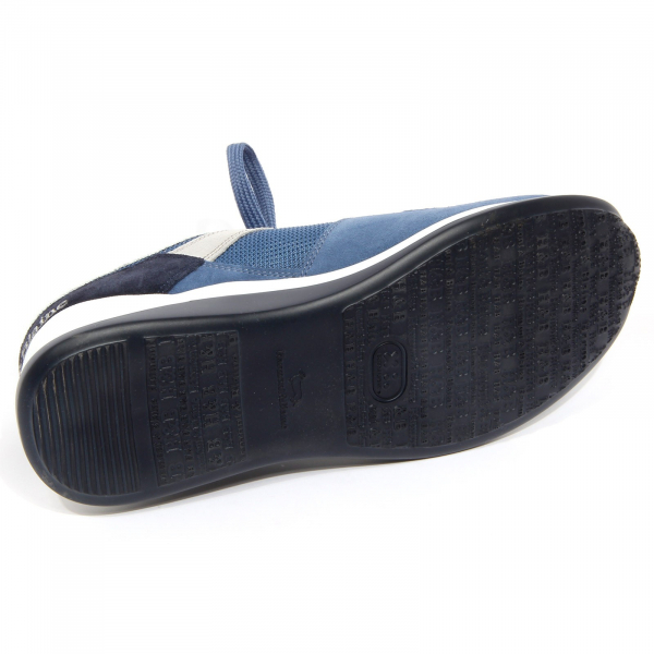 G3854 sneaker uomo HARMONT & BLAINE light blue suede/fabric shoe man