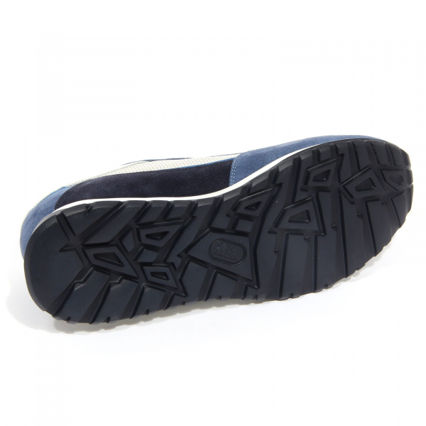 G3868 sneaker uomo HARMONT & BLAINE light blue suede/fabric shoe man