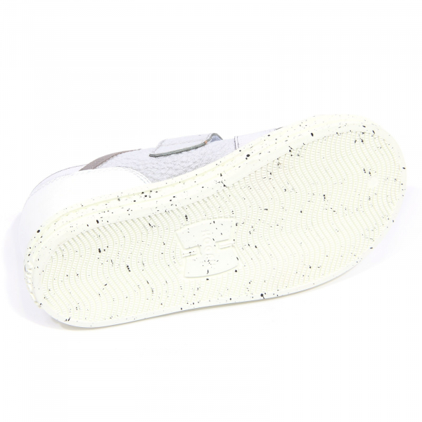G4068 sneaker bimba HOGAN REBEL silver/white leather/fabric glitter shoes kids
