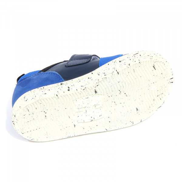 G4076 sneaker bimbo boy HOGAN REBEL blue leather/fabric shoes kids