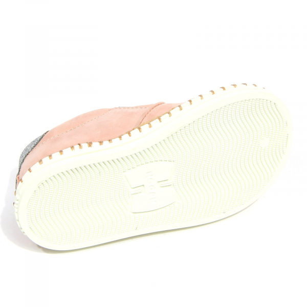 G4152 sneaker bimba girl HOGAN REBEL R260 pink suede slip on shoes kids