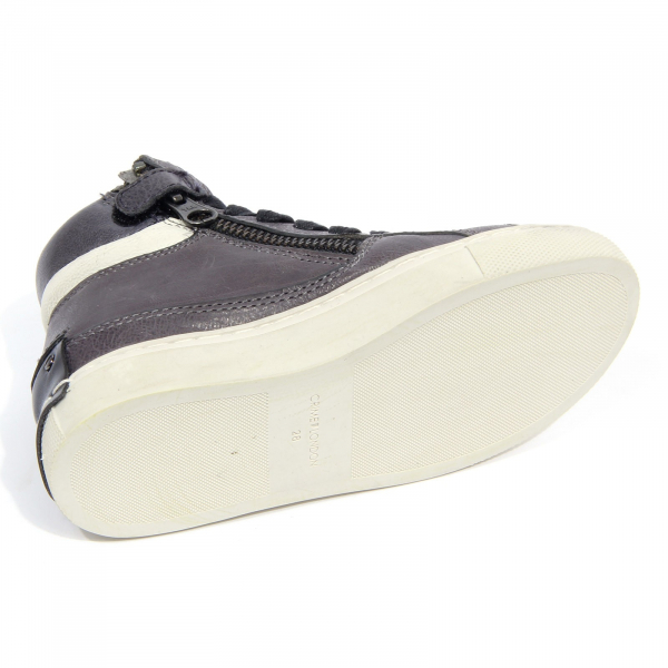 G4216 sneaker bimbo boy CRIME LONDON grey vintage effect shoe kid