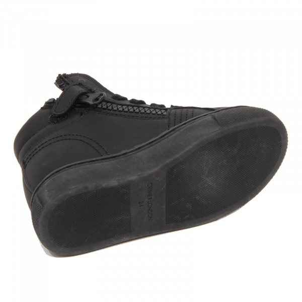 G4232 sneaker bimbo boy CRIME LONDON black leather shoe kid