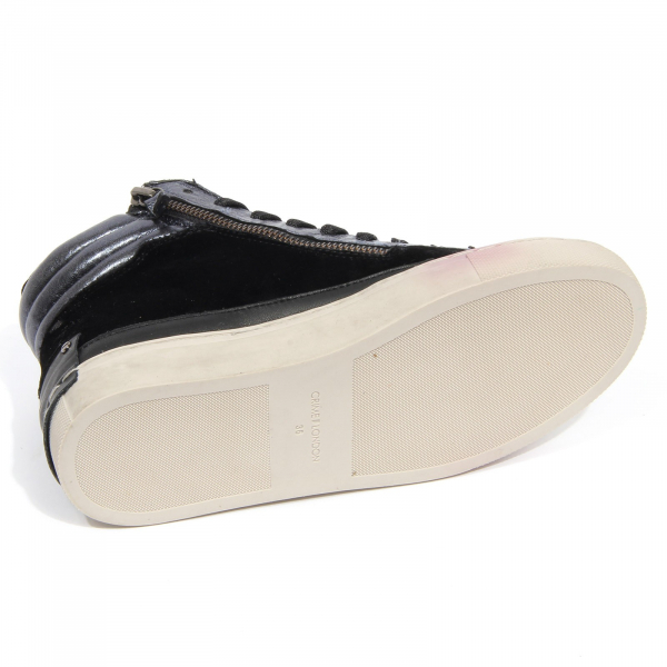G4252 sneaker bimba CRIME black/dark grey metallic velvet paillettes shoe kid