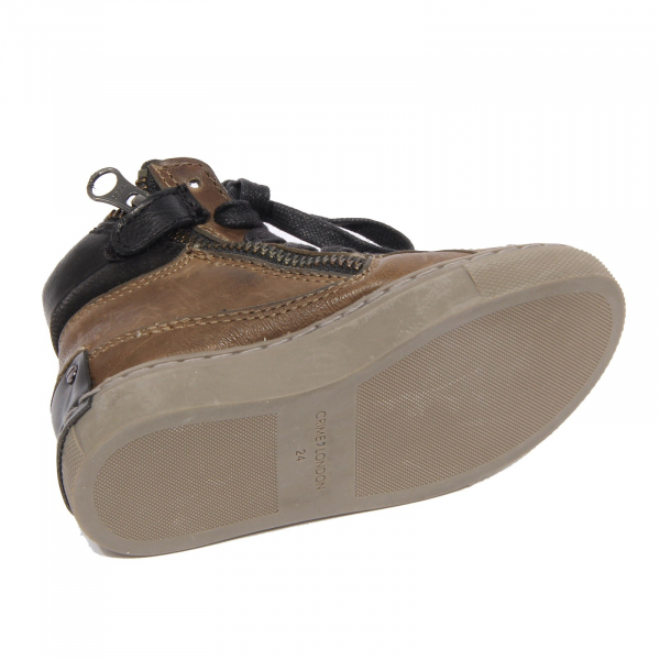 G4256 sneaker bimbo CRIME LONDON green/black vintage effect shoe kid