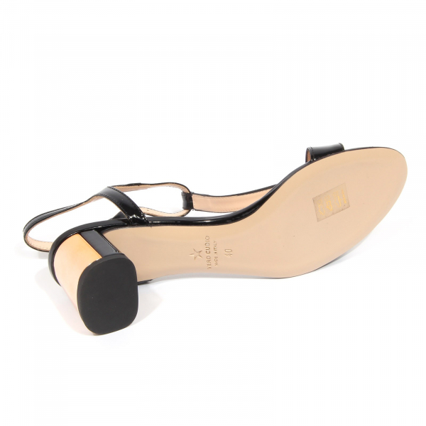 G4542 sandalo donna MARC ELLIS black patent leather sandals woman