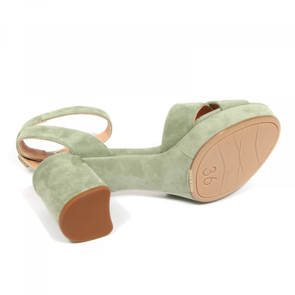G4546 sandalo donna UNISA light green suede sandal shoe woman