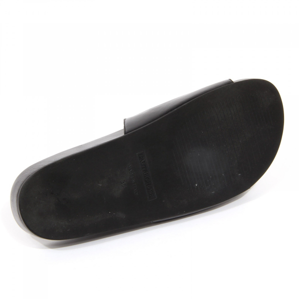 G4594 ciabatta donna L'AUTRE CHOSE black leather slippers woman