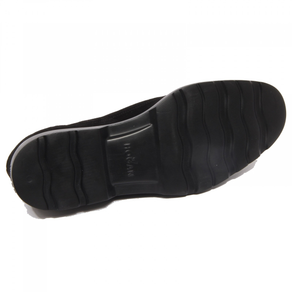 G4764 scarpa derby uomo HOGAN H393 black suede shoes man