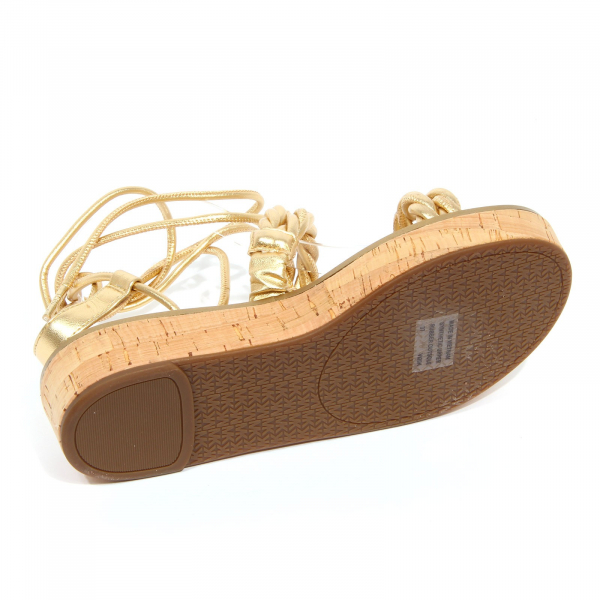 G4984 sandalo donna MICHAEL MICHAEL KORS gold eco leather sandals woman