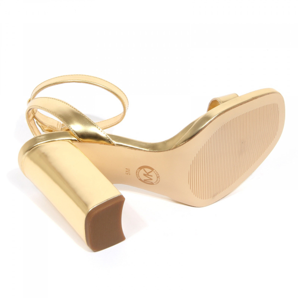 G4988 sandalo donna MICHAEL MICHAEL KORS gold leather sandals woman