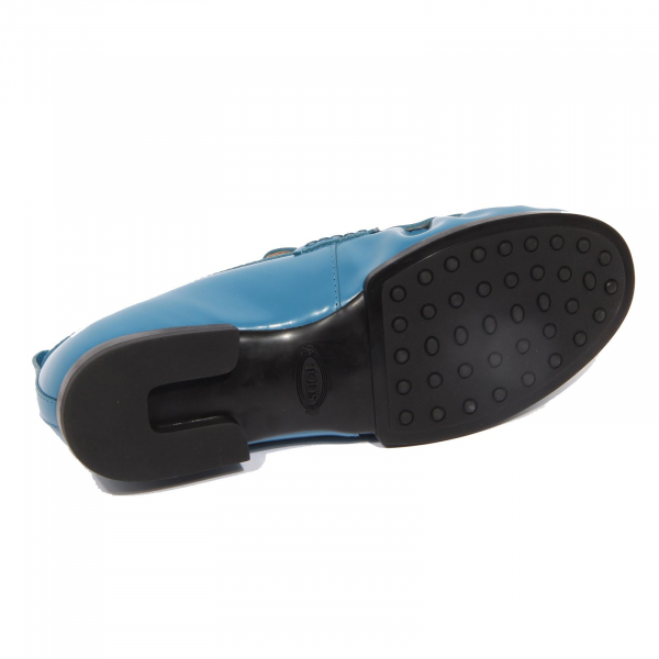 G5166 mocassino donna TOD'S light blue leather loafer woman