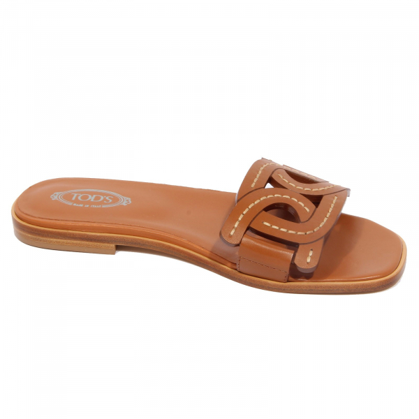 G5174 ciabatta donna TOD'S brown leather sandals woman