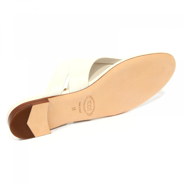 G5242 infradito donna TOD'S white leather sandals woman