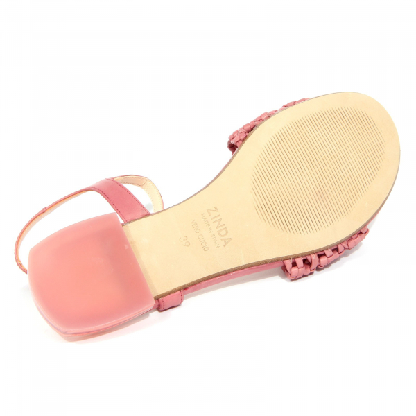 G5290 sandalo donna ZINDA pink leather sandals woman