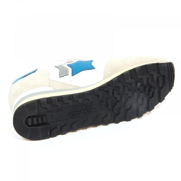 G5568 sneaker uomo ATLANTIC STARS white/light grey suede/fabric shoes man