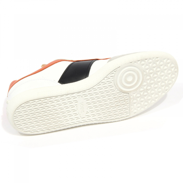 G5668 sneaker uomo TOD'S white/grey/rust leather/suede shoes man