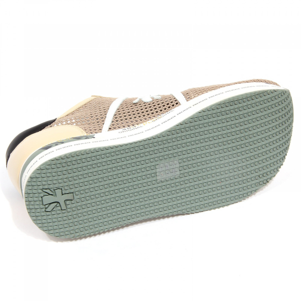 G5824 sneaker donna PREMIATA beige perforated fabric shoes woman