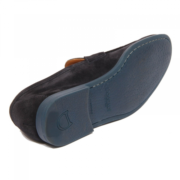 H0022 mocassino uomo DOUCAL'S blue suede loafer men
