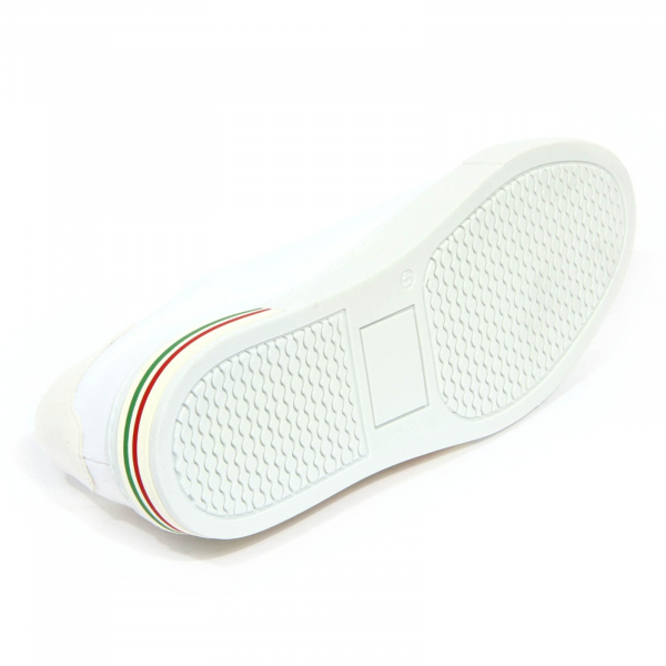 H0082 sneaker uomo AERONAUTICA MILITARE white fabric shoes men