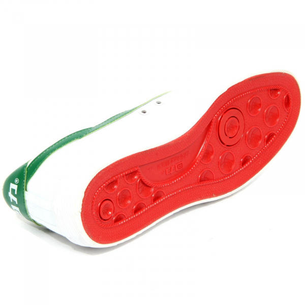 H0101 sneaker uomo WARRIOR SHANGAI white/green fabric shoes men