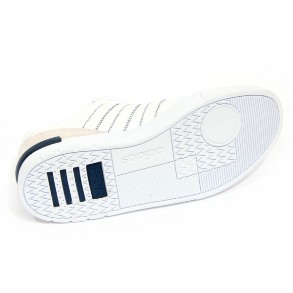 H0212 sneaker uomo ADIDAS CLUBCOURT men leather shoes white