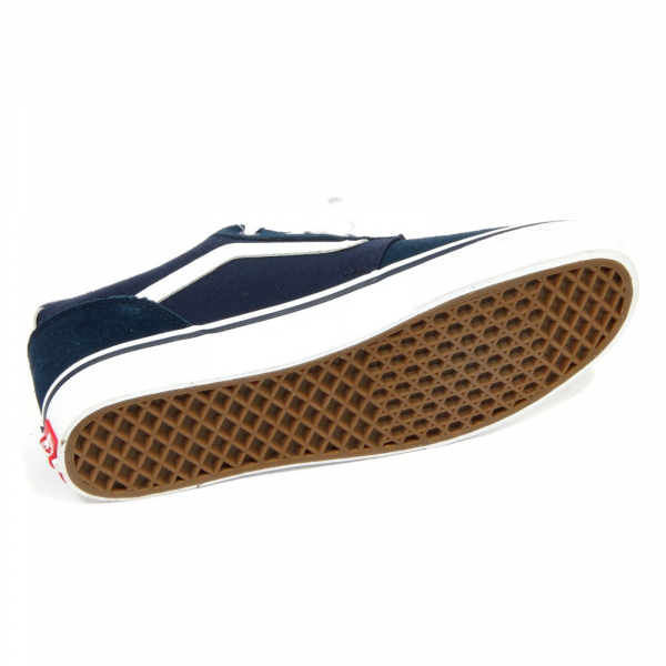 H0282 sneaker uomo VANS blue suede/fabric shoes man