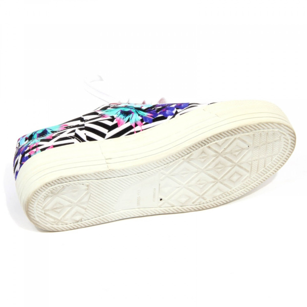 H0332 sneaker donna CULT women fabric vintage sole shoe multicolor