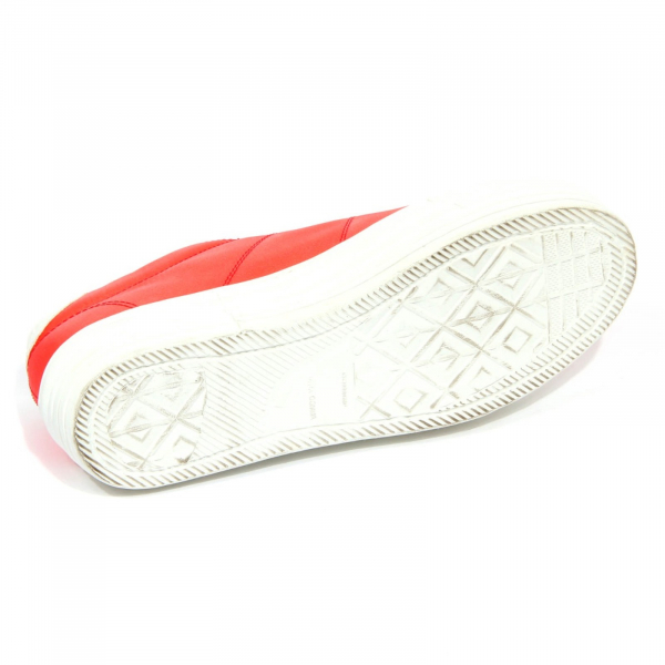 H0490 sneaker donna CULT woman fabric vintage sole shoes coral red CLE101768