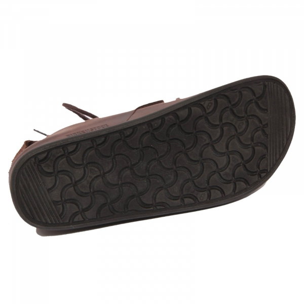 H0514 ciabatta uomo BIRKENSTOCK MONTANA man leather slippers brown
