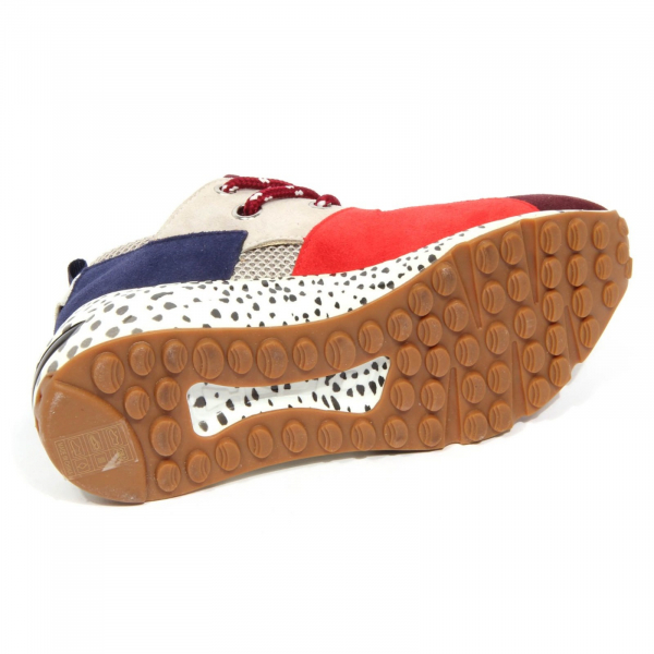 H0556 sneaker donna STEVE MADDEN CLIFF woman shoe burgundy/multicolor 
