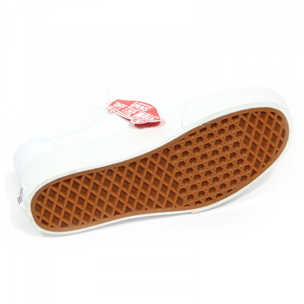 H0846 sneaker donna VANS woman WARD PLATFORM canvas shoe white