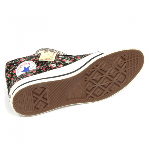 H1126 sneaker donna CONVERSE women ALL STAR CHUCK TAYLOR shoe black/multicolor