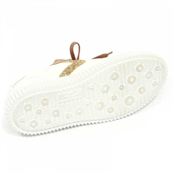 H1450 sneaker donna VOILE BLANCHE woman LIPARI leather/suede shoe dove/white