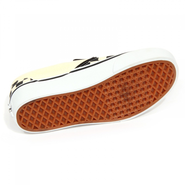 H1904 slip-on donna VANS woman checked fabric shoes off white
