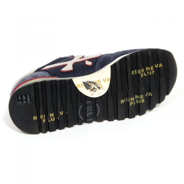 H2000 sneaker uomo PREMIATA man MICK suede/fabric shoes blue