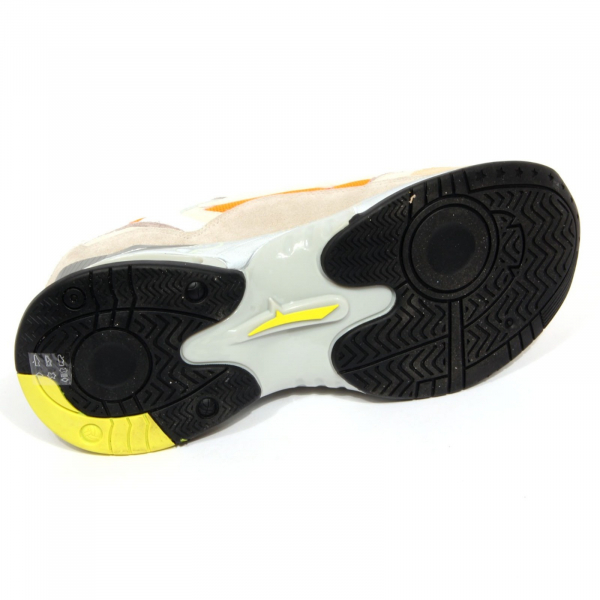 H2032 sneaker uomo PREMIATA man SHARKY suede/fabric shoes beige/orange