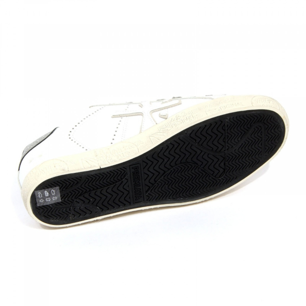 H2040 sneaker donna PREMIATA woman STEVEND vintage effect shoes white/silver