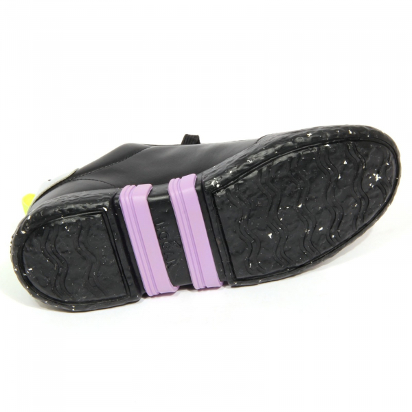 H2056 sneaker donna HOGAN-3R woman leather shoes black