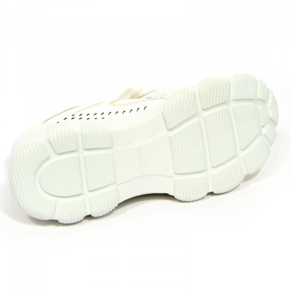 H2124 sneaker donna HOGAN HYPERACTIVE woman leather shoes white