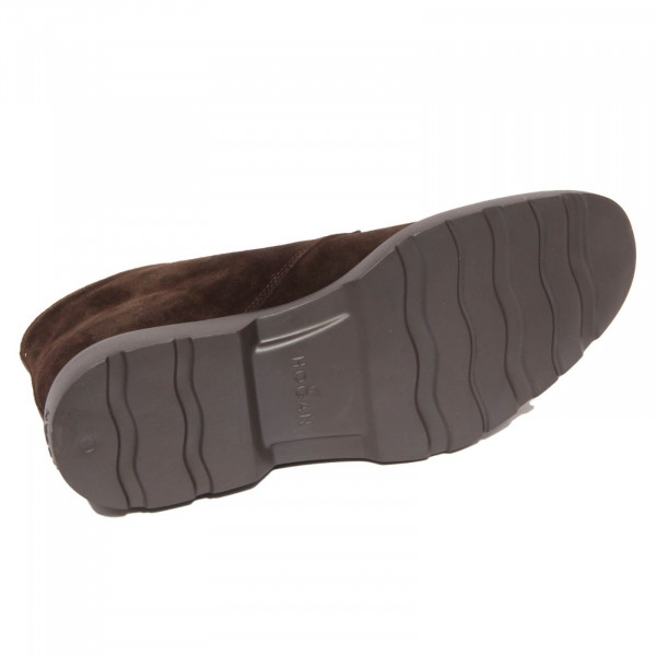 H2734 polacchino uomo HOGAN H393 suede shoes brown