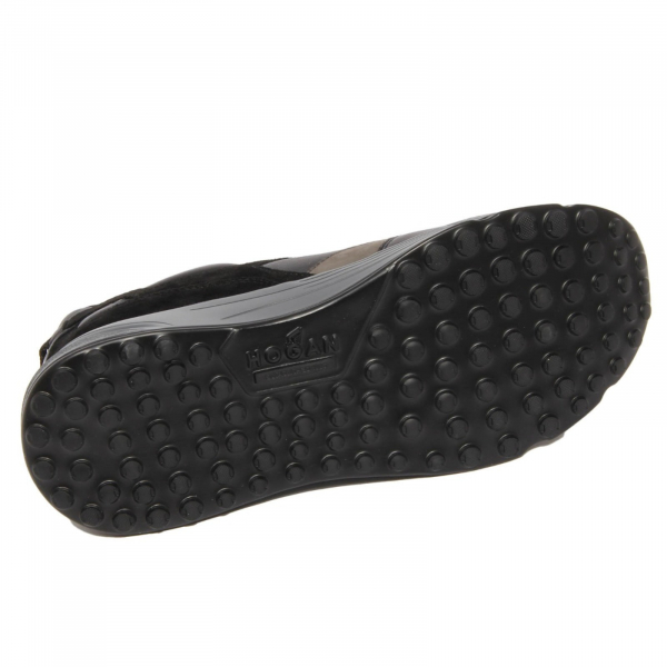 H2794 sneaker uomo HOGAN HYPERLIGHT man leather/suede shoes black/grey