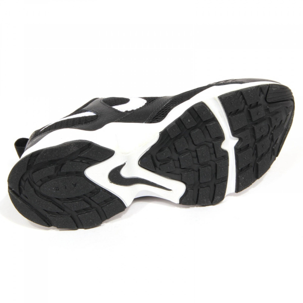 H2916 sneaker uomo NIKE AIR HEIGHTS man leather/fabric black shoes