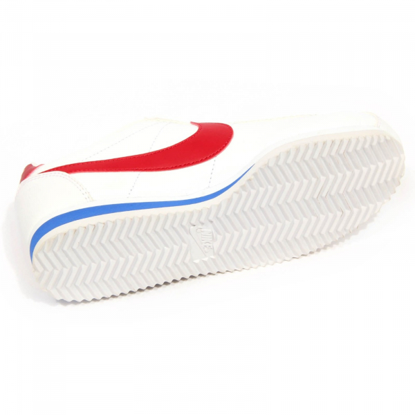 H2952 sneaker donna NIKE CLASSIC CORTEZ LEATHER woman shoes white/red