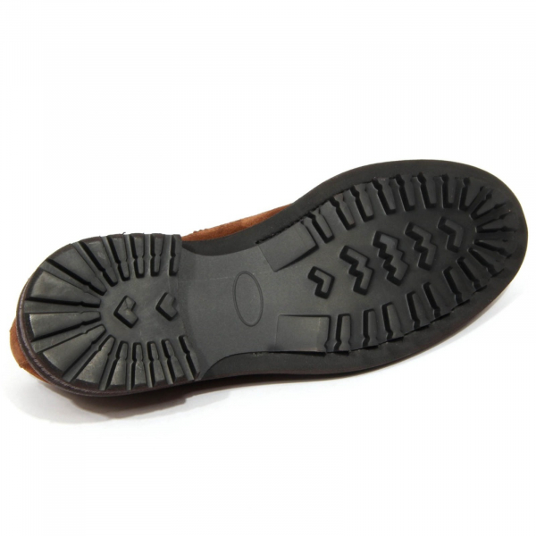 H3026 scarpa allacciata uomo CARACCIOLO 1971 man suede shoes brown